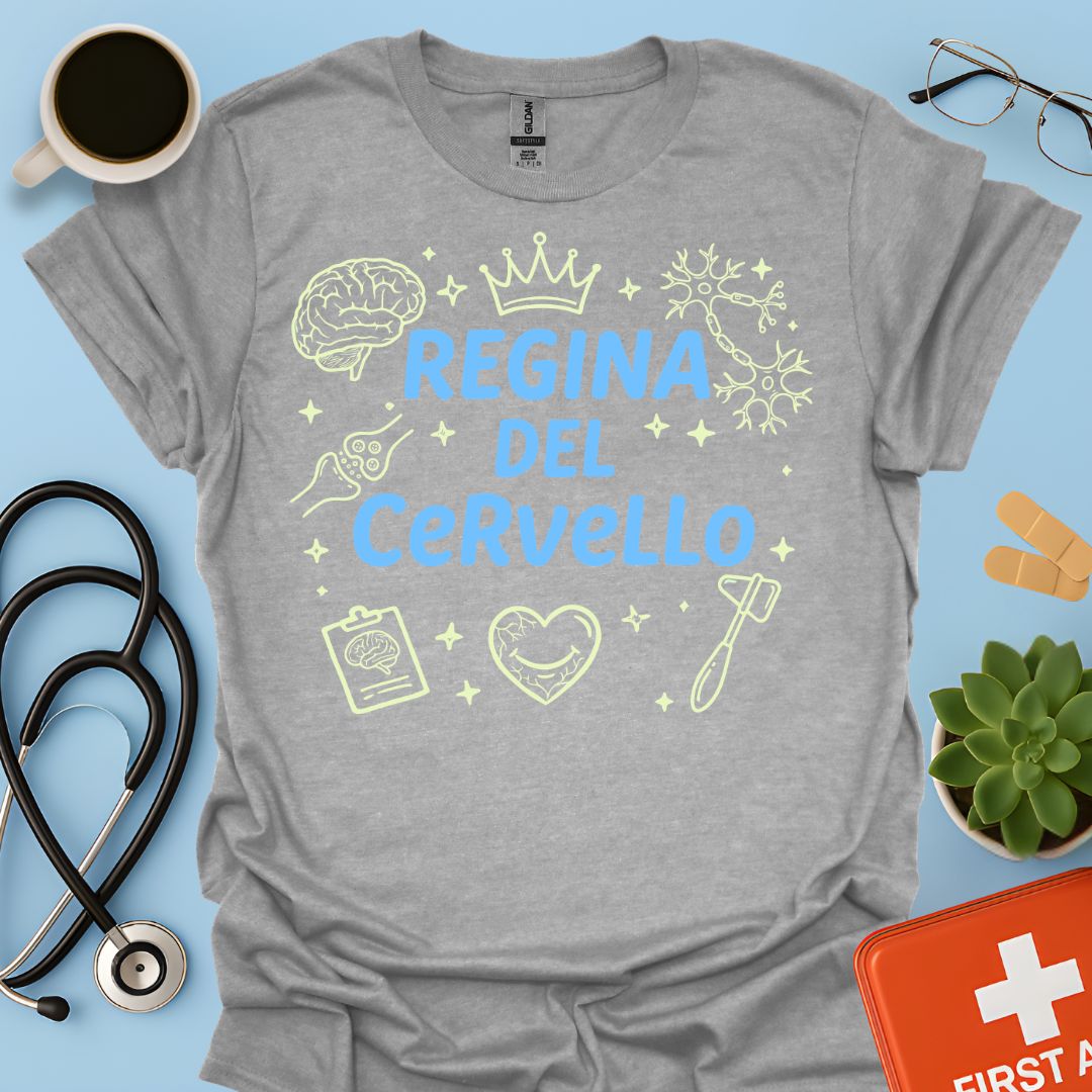 Regina del Cervello - Maglietta per Neurologa