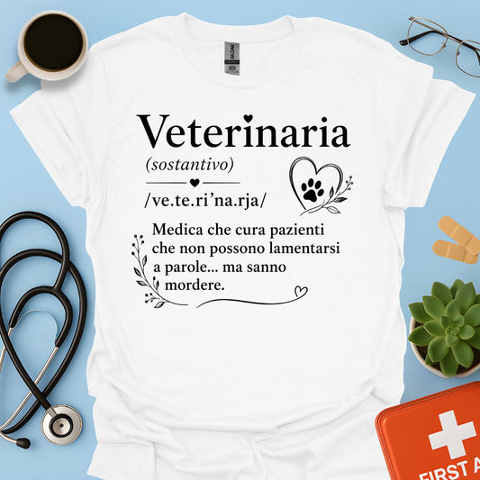 Maglietta Veterinaria: Definizione Divertente
