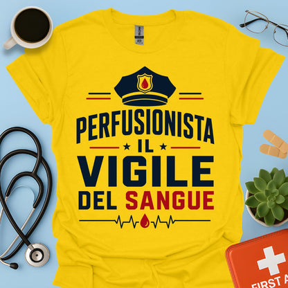 Regalo Perfusionista – Maglietta "Il Vigile del Sangue"