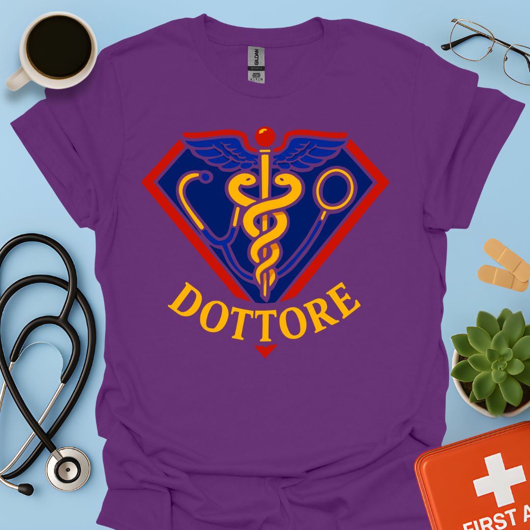 Regalo Divertente Super Dottore Medico Maglietta