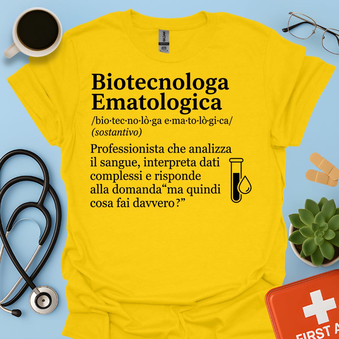 Maglietta Biotecnologa Ematologica