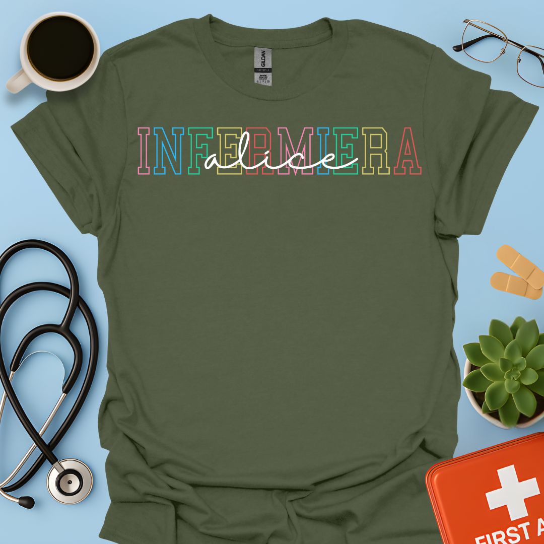 Infermiera Personalizzata Maglietta