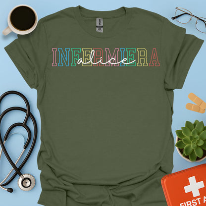 Infermiera Personalizzata Maglietta