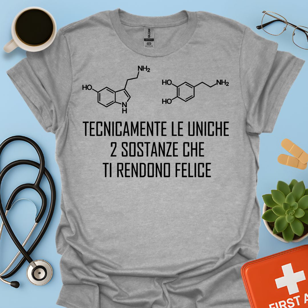 Maglietta Serotonina e Dopamina