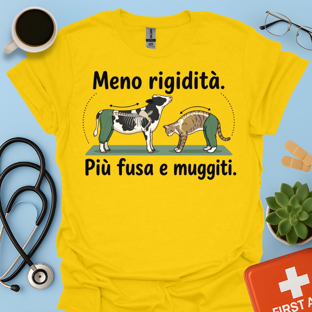 Maglietta Fisioterapista Divertente – L'esercizio Gatto-Mucca