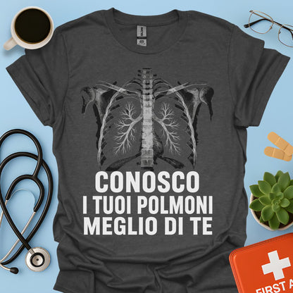 Maglietta Pneumologo – Conosco I Tuoi Polmoni Meglio Di Te