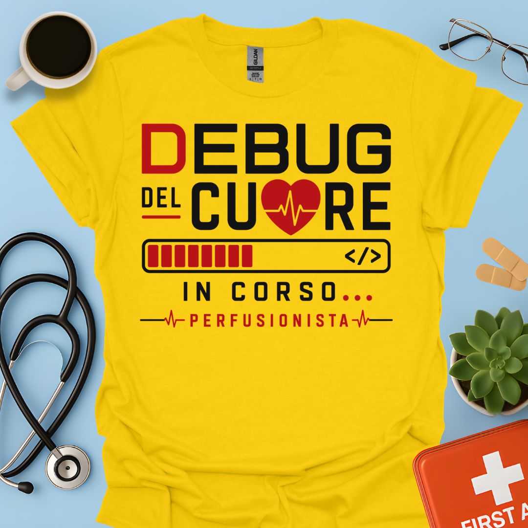 Perfusionista Maglietta "Debug Del Cuore In Corso"