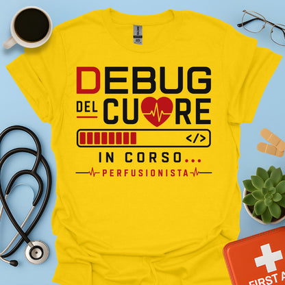Perfusionista Maglietta "Debug Del Cuore In Corso"