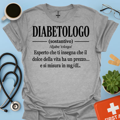 Maglietta Definizione Diabetologo