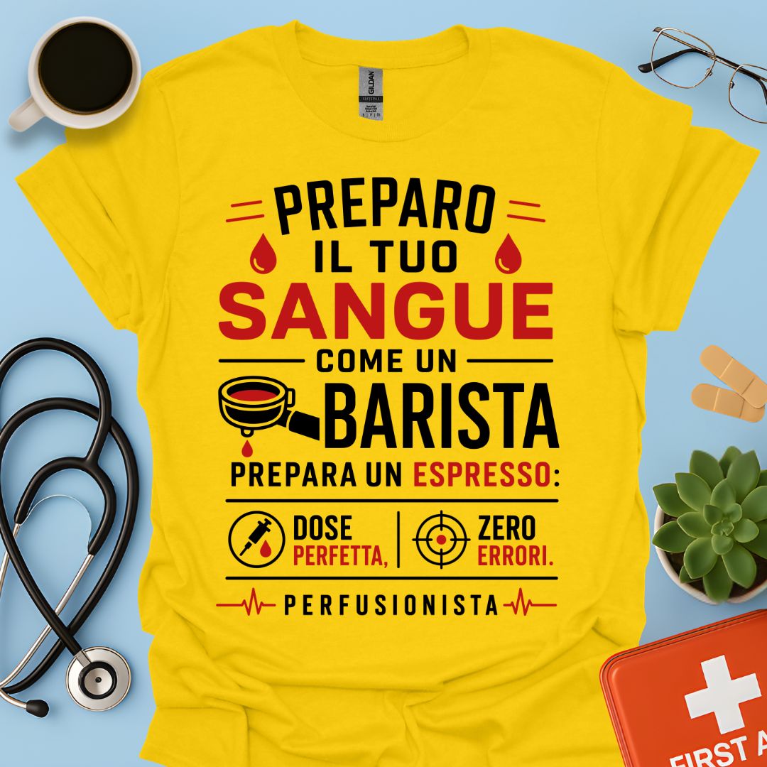 Idea Regalo Divertente Maglietta Perfusionista