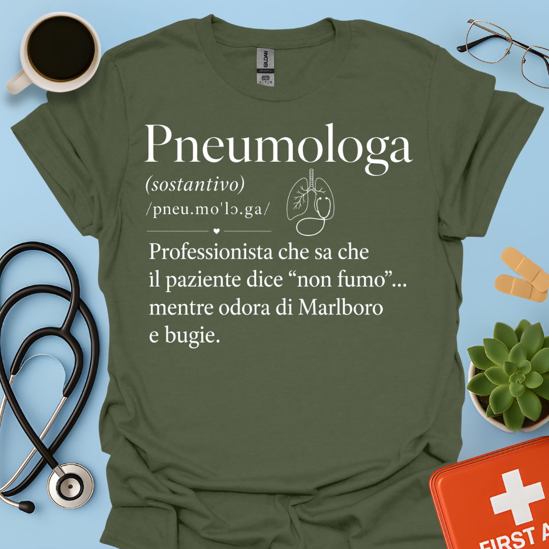 Maglietta Pneumologa Divertente – Regalo Pneumologia