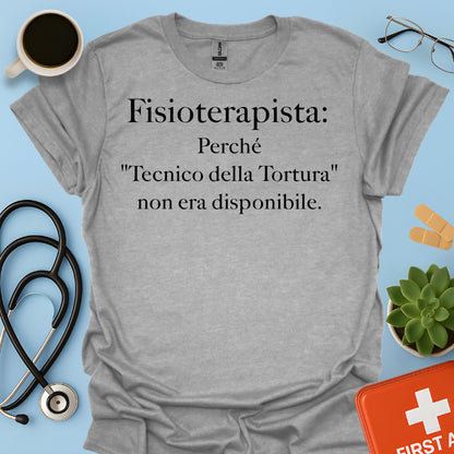 Maglietta Divertente Fisioterapista
