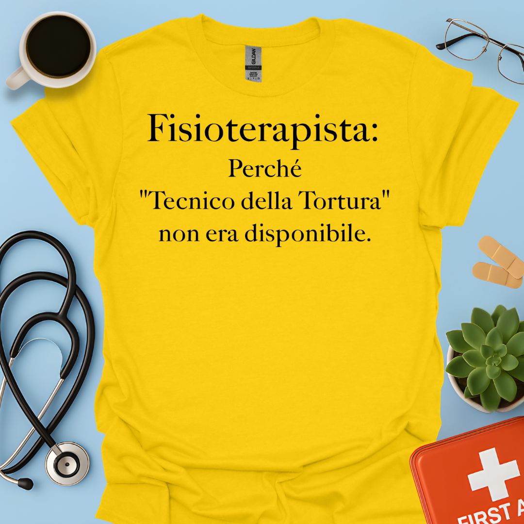 Maglietta Divertente Fisioterapista