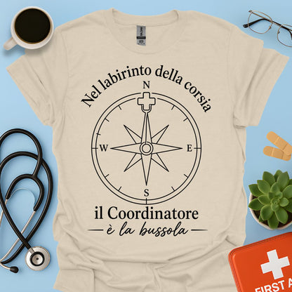 Maglietta Coordinatore Infermieristico – La Bussola della Corsia – Regalo Caposala