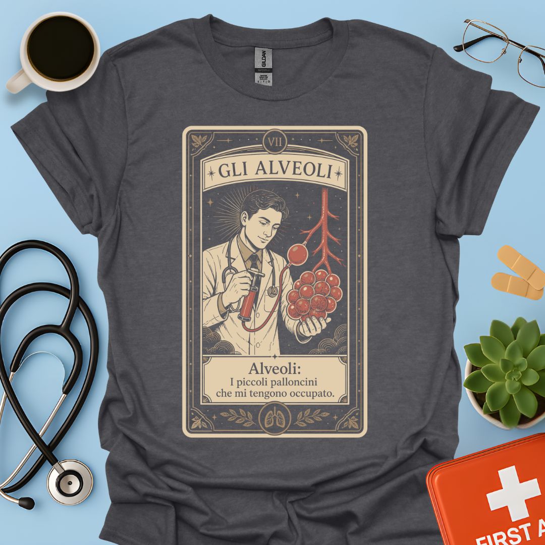 Maglietta Pneumologo – Gli Alveoli Carta dei Tarocchi