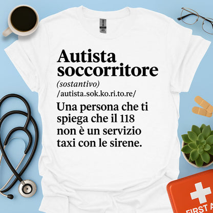Maglietta Autista Soccorritore 118 – Regalo Divertente Ambulanza