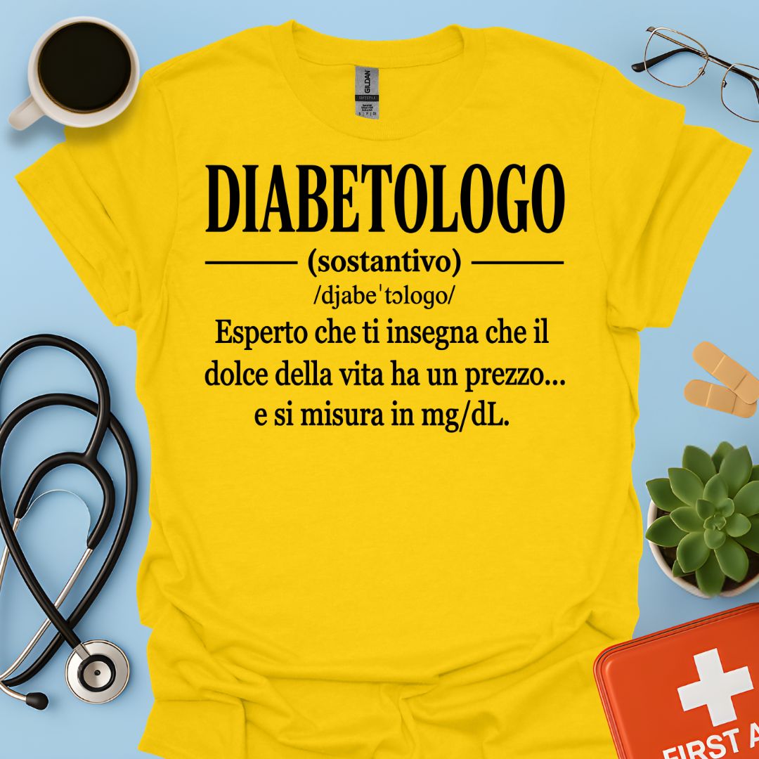 Maglietta Definizione Diabetologo