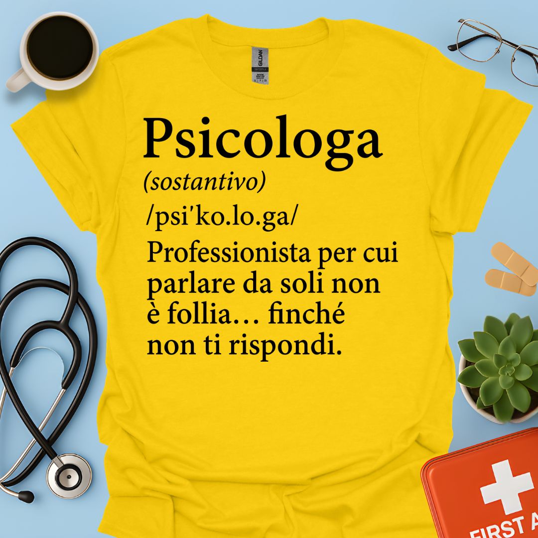 Maglietta Definizione Psicologa