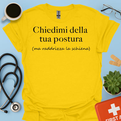 Maglietta Divertente Postura