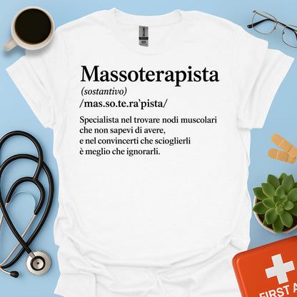 Maglietta Definzione Massoterapista