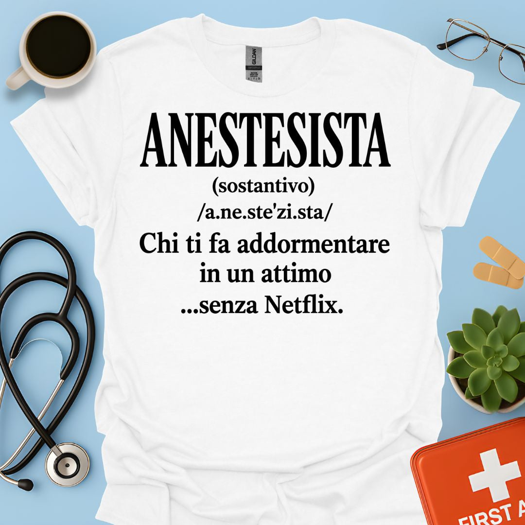 Maglietta Definizione di Anestesista
