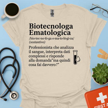Maglietta Biotecnologa Ematologica