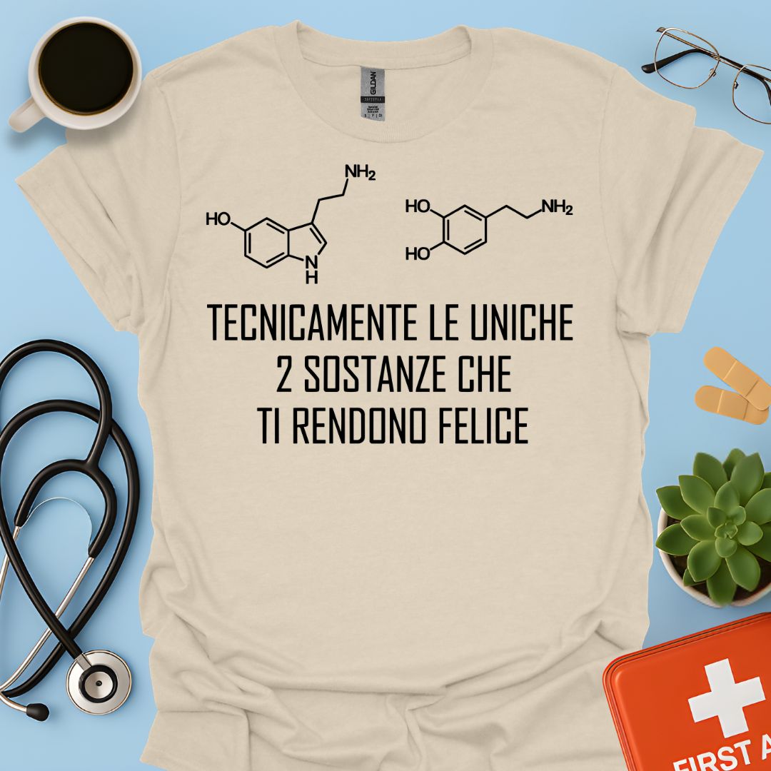 Maglietta Serotonina e Dopamina