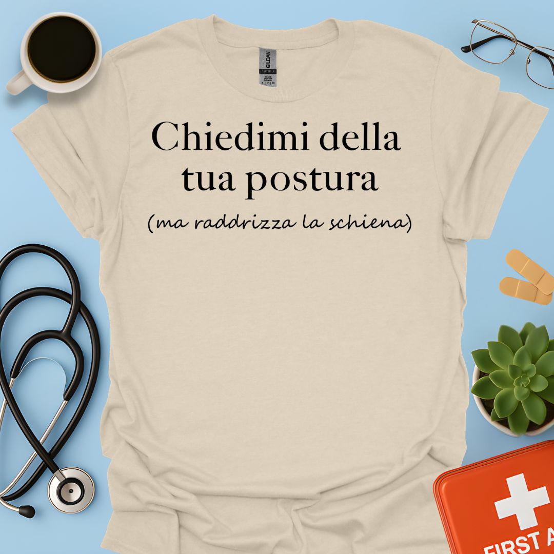 Maglietta Divertente Postura