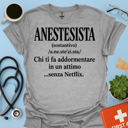 Maglietta Definizione di Anestesista