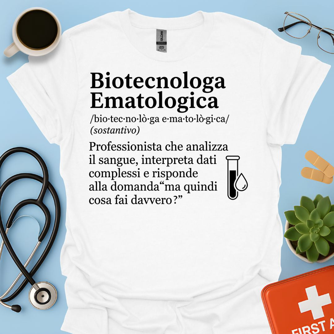 Maglietta Biotecnologa Ematologica