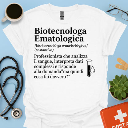 Maglietta Biotecnologa Ematologica