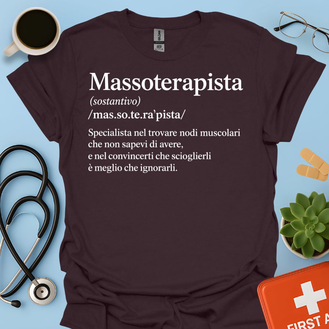 Maglietta Definzione Massoterapista