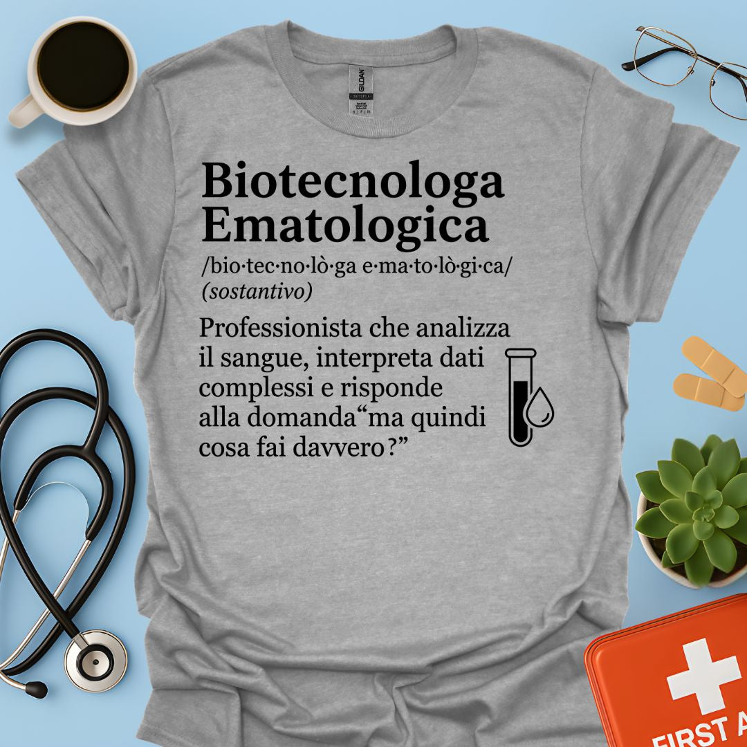 Maglietta Biotecnologa Ematologica