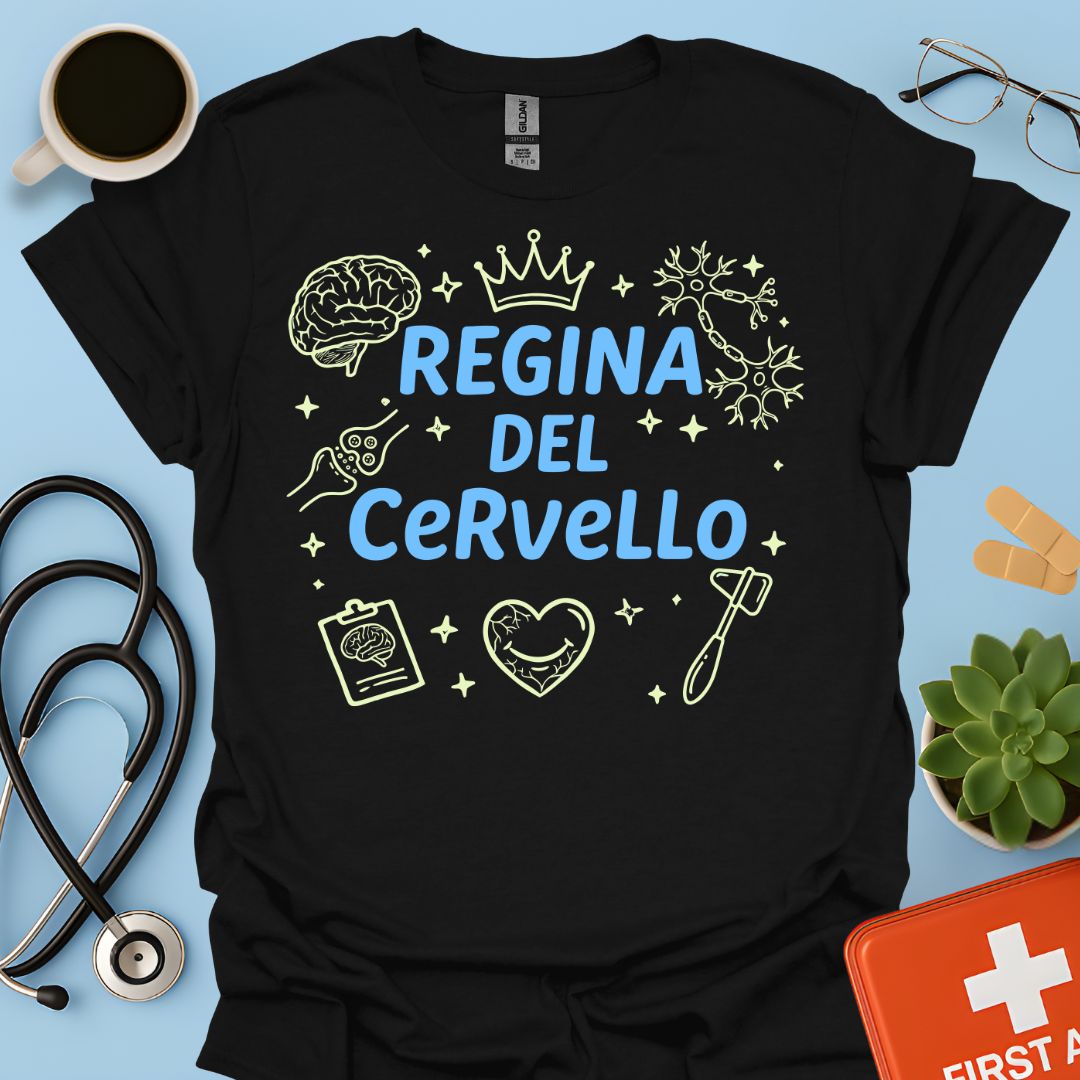 Regina del Cervello - Maglietta per Neurologa
