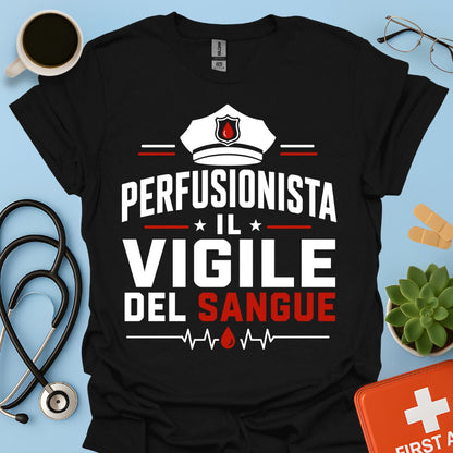 Regalo Perfusionista – Maglietta "Il Vigile del Sangue"