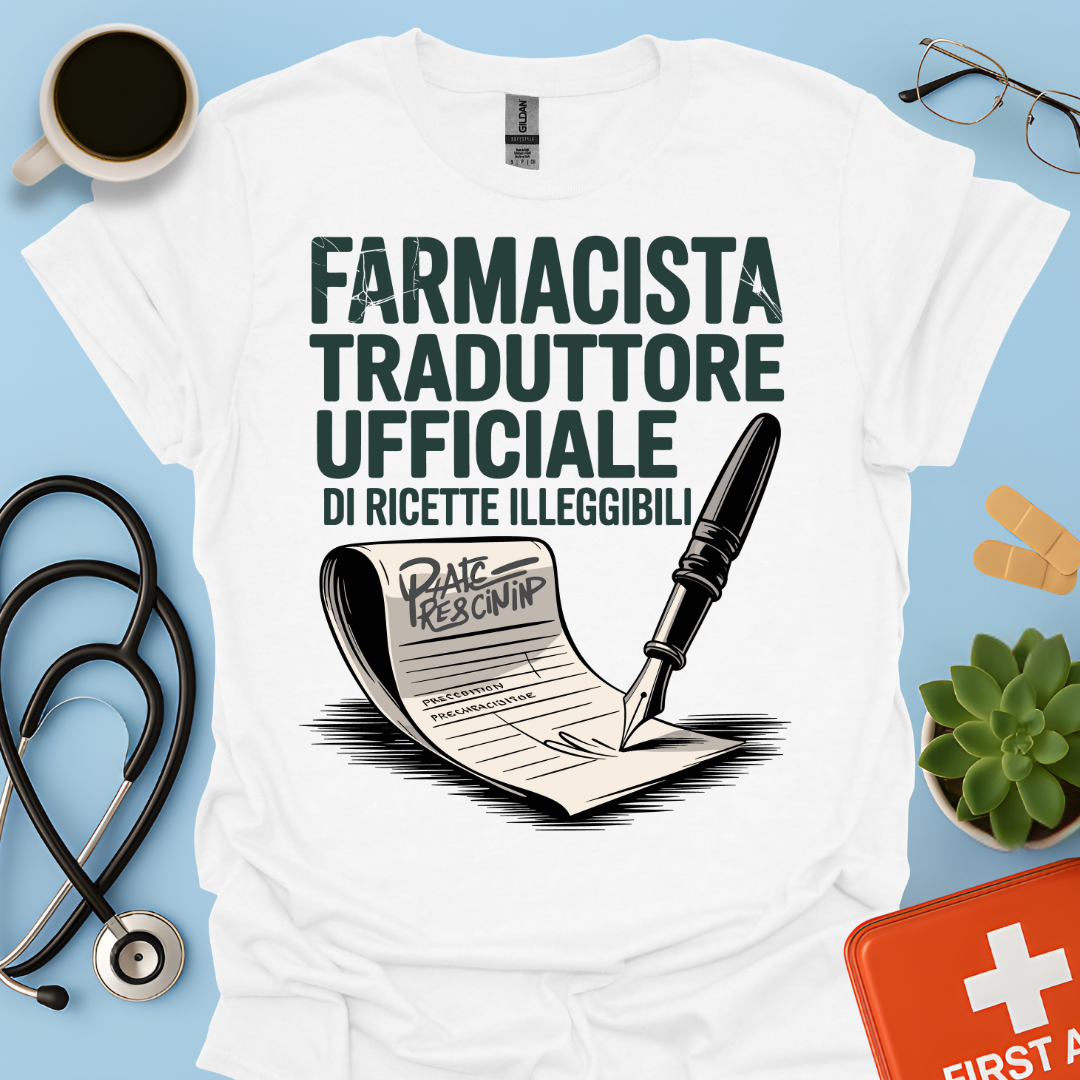 Farmacista traduttore ufficiale di ricette illeggibili — Farmacista Uomo Maglietta