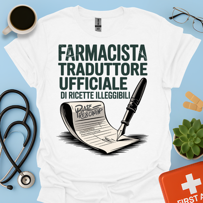 Farmacista traduttore ufficiale di ricette illeggibili — Farmacista Uomo Maglietta