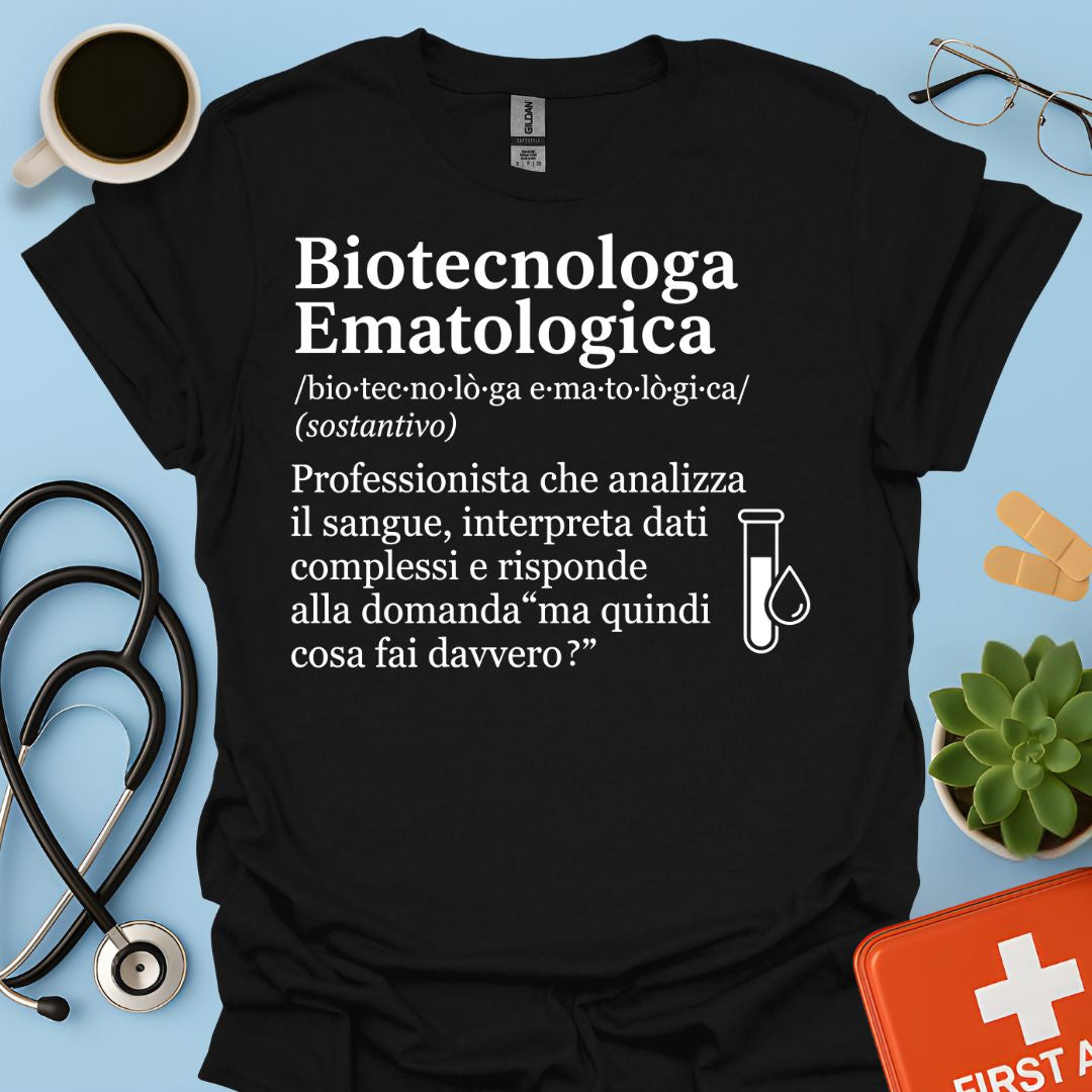 Maglietta Biotecnologa Ematologica