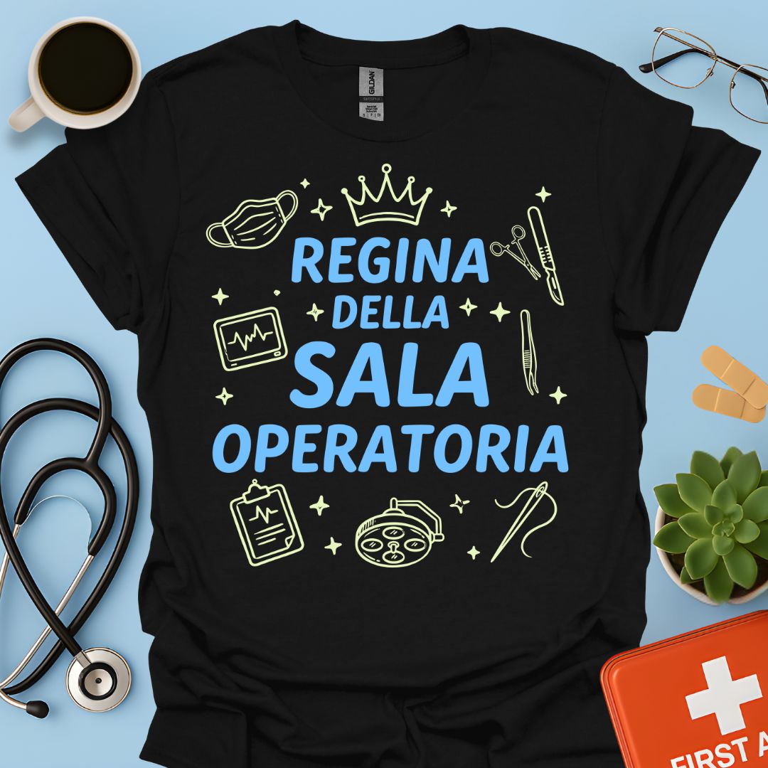 Regina della Sala Operatoria - Maglietta Infermiera e Chirurgo
