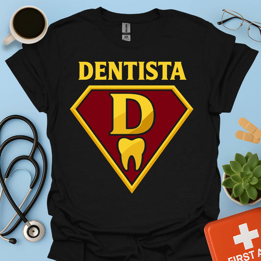 Dentista Supereroe – T-shirt Divertente Regalo Odontoiatra