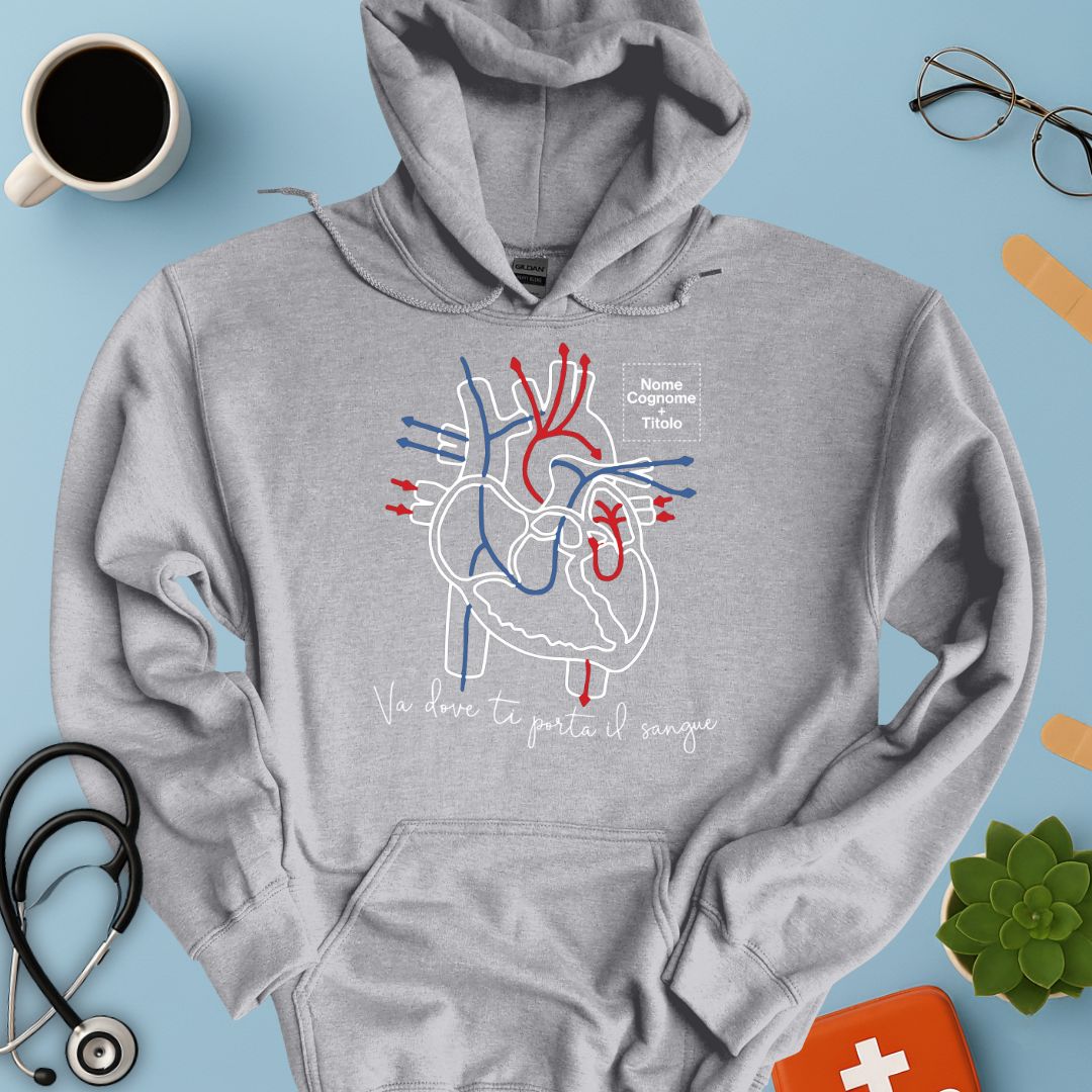 Felpa Cappuccio Personalizzata – Medico / Chirurgo