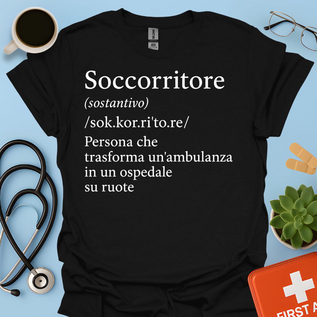 Definizione Soccorritore Ambulanza 118 Maglietta