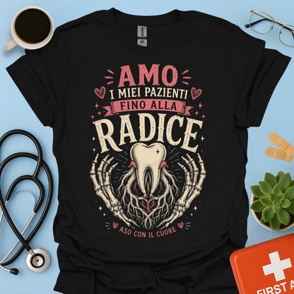 Maglietta ASO "Fino alla Radice" – Regalo Assistente Studio Odontoiatrico