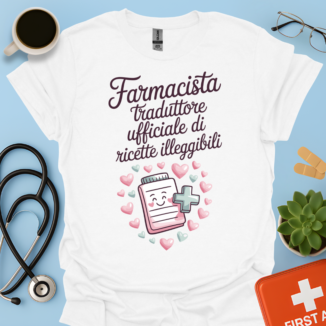 Farmacista traduttore ufficiale di ricette illeggibili — Farmacista Donna Maglietta