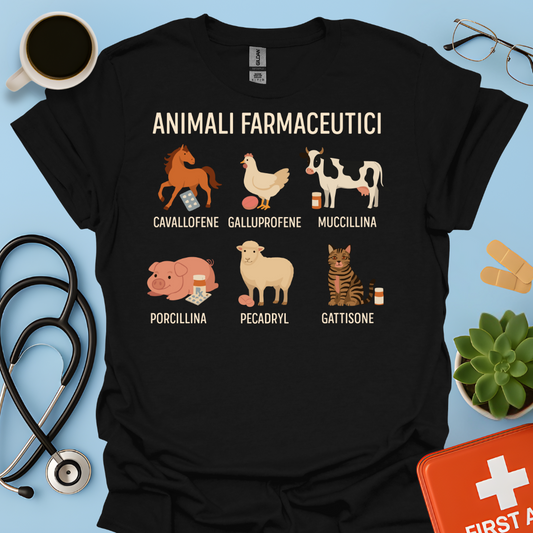 Animali Farmaceutici - Farmacista / Veterinaria Maglietta