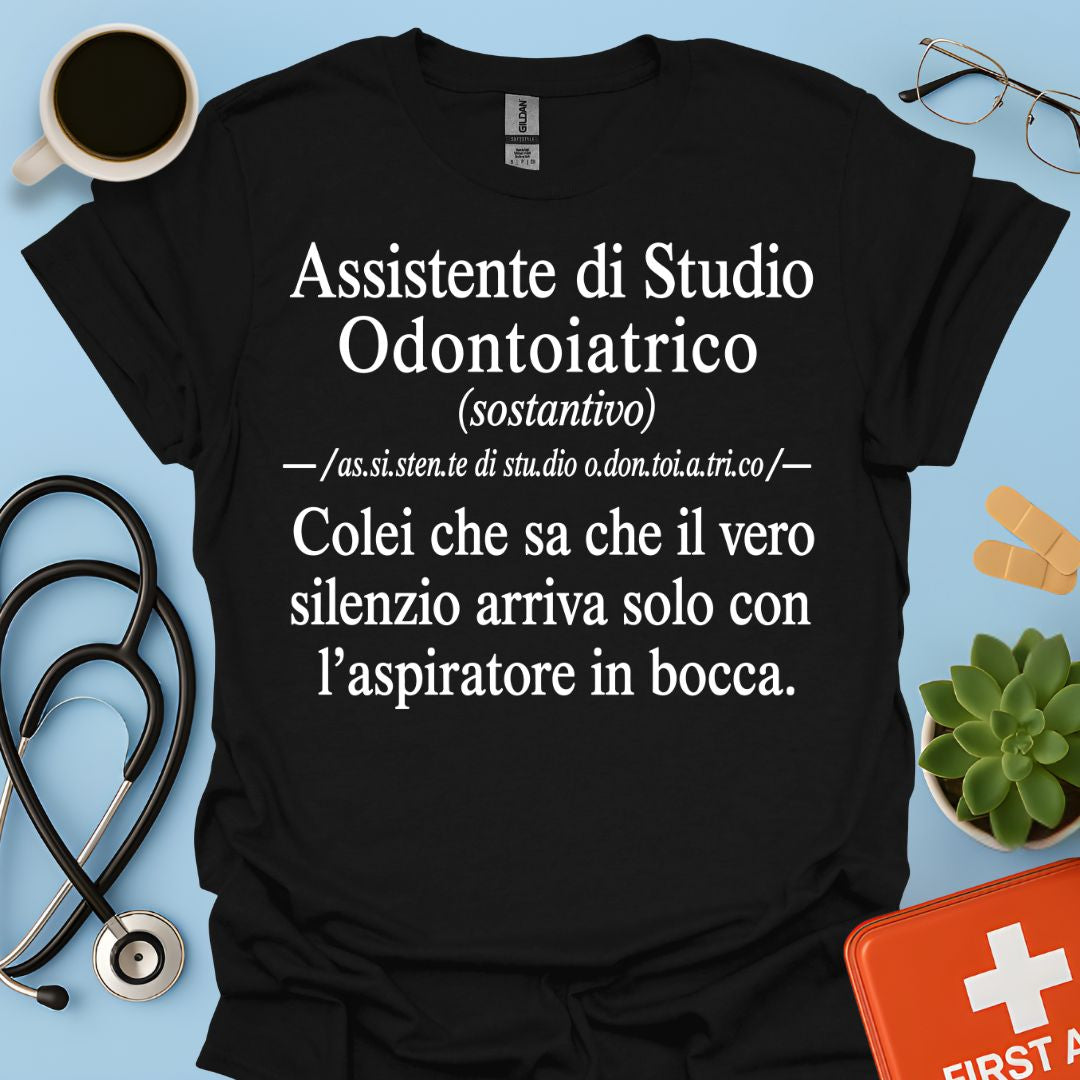 Maglietta Definizione ASO – Regalo Divertente Assistente Studio Odontoiatrico