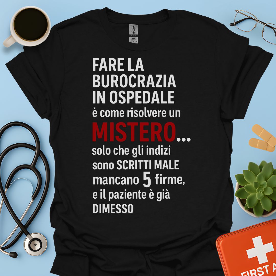 Burocrazia Clinica: Livello Esperto Ospedale Divertente Maglietta