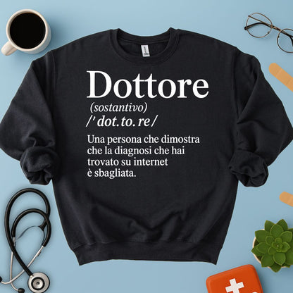 Felpa Definizione Dottore Medico