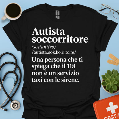 Maglietta Autista Soccorritore 118 – Regalo Divertente Ambulanza