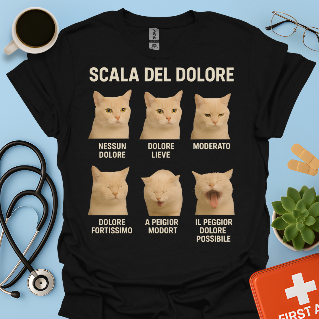 Scala del Dolore dei Gatti - Infermiera Anestesista Maglietta